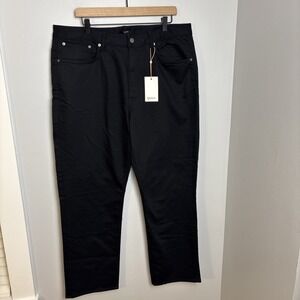 Quince Men's 38X30 Comfort Stretch Traveler 5-Pocket Pants Straight Black NEW
